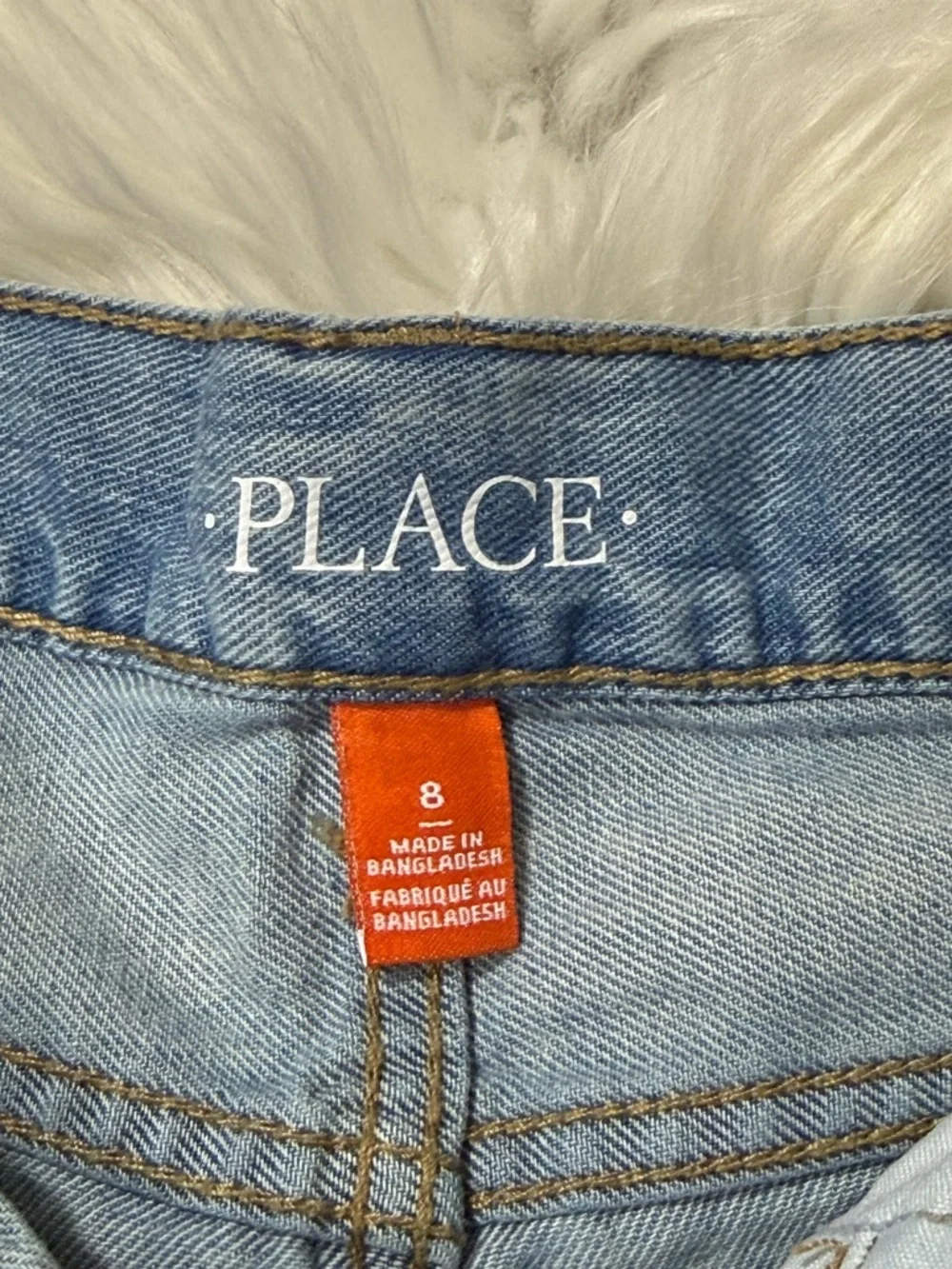 The Children’s Place Denim Light Wash Cotton Shorts - Boys Size 8